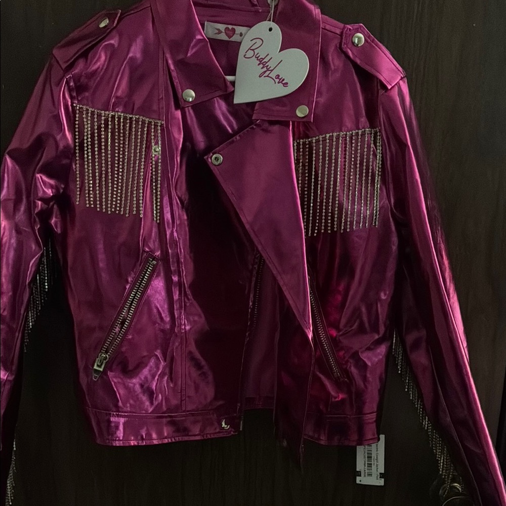 Buddy Love Pink Leather Jacket